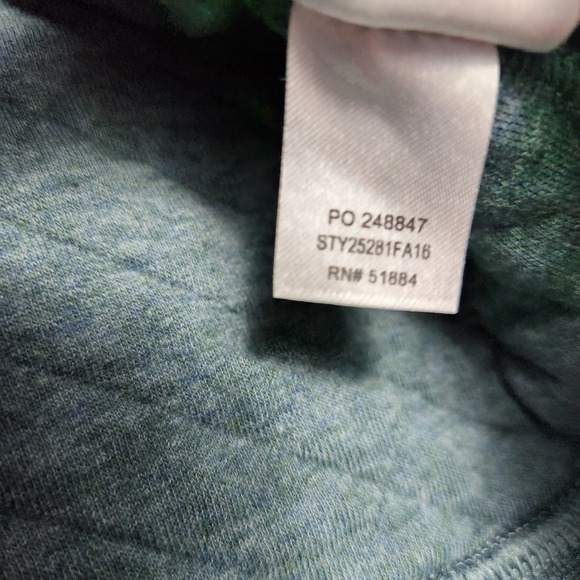 Patagonia Sweatshirt Women Medium Quilted Snap T Pullover Organic Cotton Gray - Picture 10 of 12